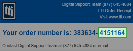 order number help