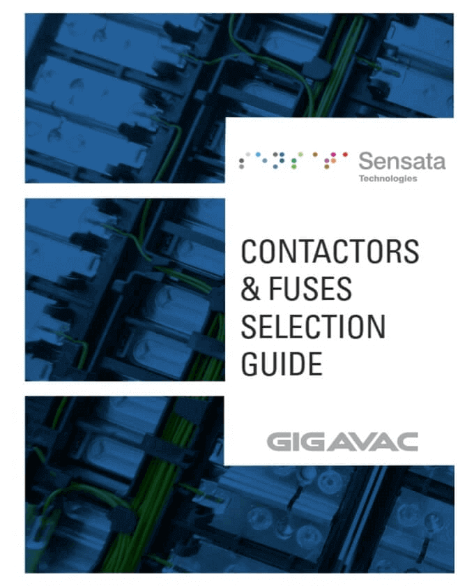 Sensata Contactors and Fuses Selection Guide PDF