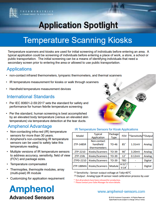 Sensors for your application