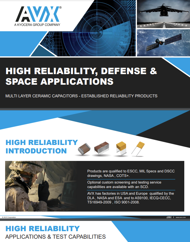 Kyocera AVX High Reliability, Defense & Space Applications | TTI, Inc.